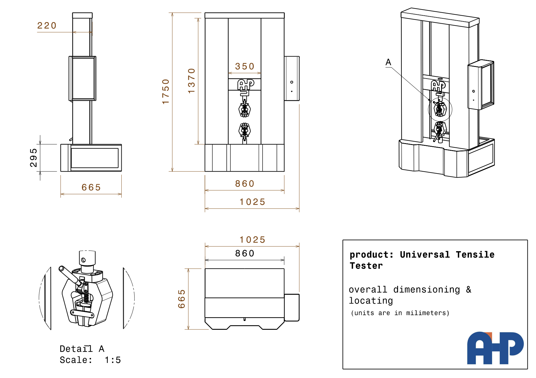 Compression Block Utm Universal Tensile Compression Tester (UTM) - AHP PLASTIK MAKINA