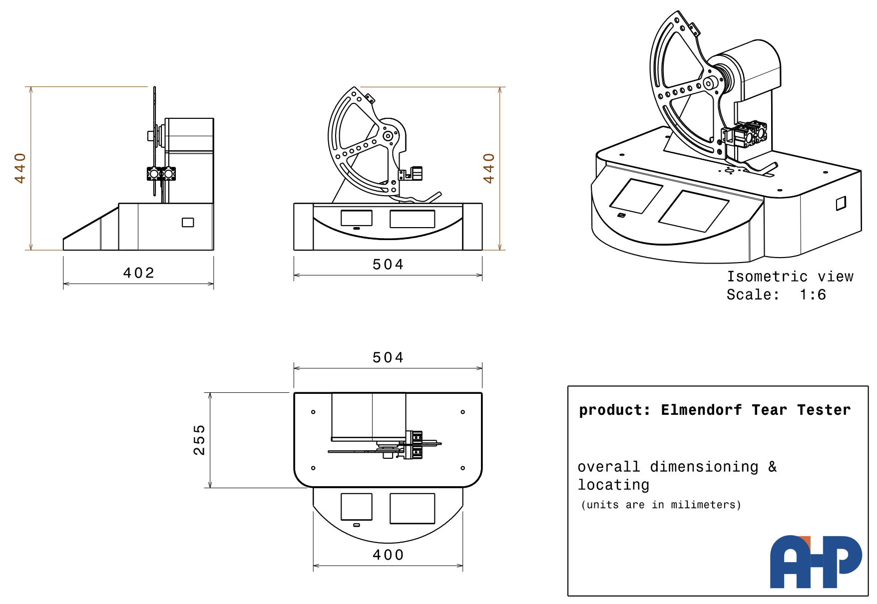 Elmendorf Tear Tester AHP PLASTIK MAKINA